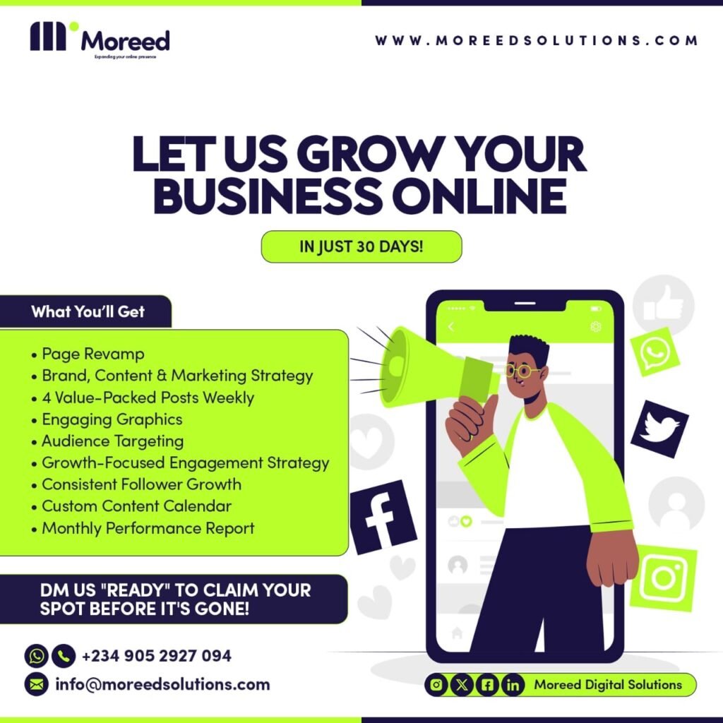 Moreed Digital Solutions: Digital Marketing Agency in Abuja, Nigeria