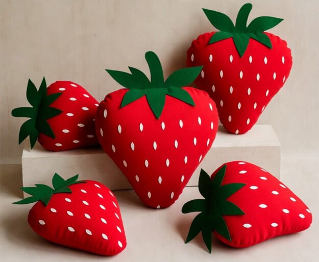 Strawberry Comfort Pillow Set 6 Pieces