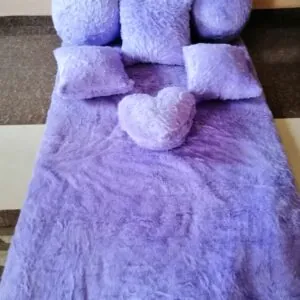 Cozy Lavender Comfort Floor Mat & Pillow Set – 12-Piece Collection